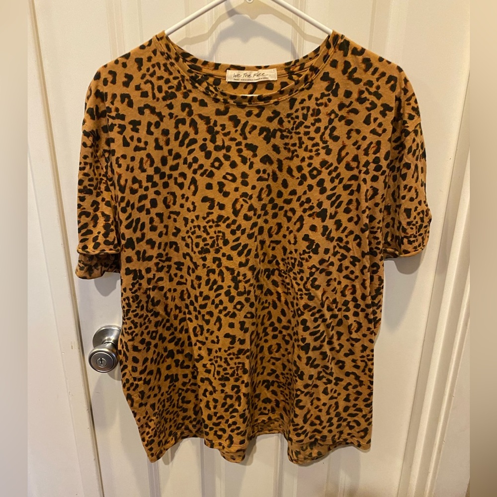 We The Free by Free People Cheetah Print Top